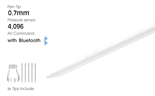 S Pen Galaxy Tab S10 Stylet de Remplacement Haute Précision Bluetooth avec Embouts - 3