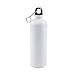 Produktbild ShiftX4 Wasserflasche, weiß, blanko, Sublimationswasserflasche mit Karabiner, auslaufsicherer Aluminiumkessel (400 ml, 600 ml, 750 ml)