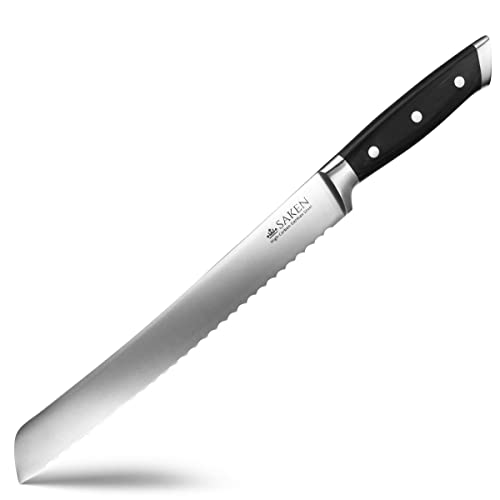 SAKEN Serrated Bread Knife, 10-Inch 