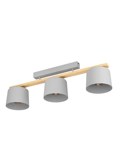 Plafonnier moderne gris 3 lumières GL1671 pour éclairer un salon sombre
