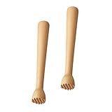 GLEAVI 2pièces Barre De Glace Pilée Hêtre avec Tige Agitation pour Lot de Barres De pour Ustensiles De Cuisine