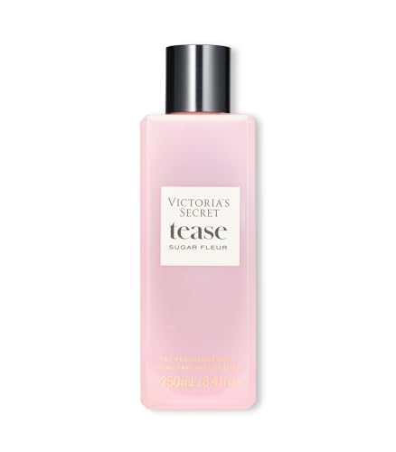 Victoria's Secret Tease Sugar Fleur Fragrance Mist, Notes of Fresh Apple, Floral Bud and Pink Caramel, Body Spray for Women (8.4 oz)