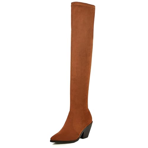 Bottes western femme stretch à bout pointu pour sublimer vos tenues de soirée et d'hiver