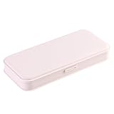 FSpronail Nail Art Tool Storage Box, Plastic Manicure Tool Box, Manicure Efile Accessories Drill Kit Case, Beauty tool Case, Tweezers Container, Travel Salon Home, Nail Implement for Esthetician -Pink