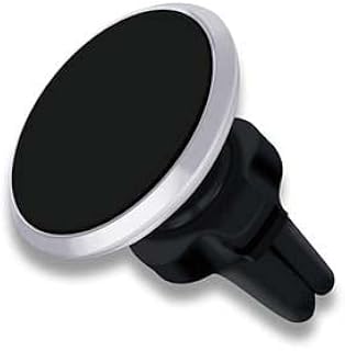 Ⓡ Support Téléphone Voiture Magnétique - Porte Smartphone Voiture Aimanté pour Grille d’aération Rotation 360° Accroche Portable pour Xiaomi Mi Mix Alpha, 2 Plaques Métaliques