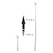 Ullman HTS-2L Extra Long Inspection Mirror - 52-1/2 in. Extendable Swivel Free Telescopic Mirror with Cushion Pistol Grip, Stainless Steel Handle. Inspection Tools
