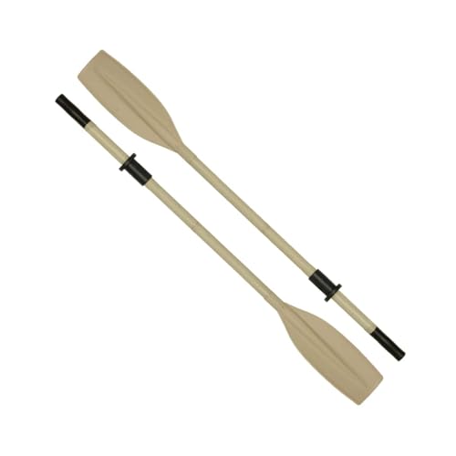 Oceansouth Heavy Duty Aluminum Boat Oars with Oar Stops 2-Piece Split Shaft Rowing Oars for Dinghies Inflatable Boats & Tenders Marine Grade Aluminum Pair (Length: 6)
