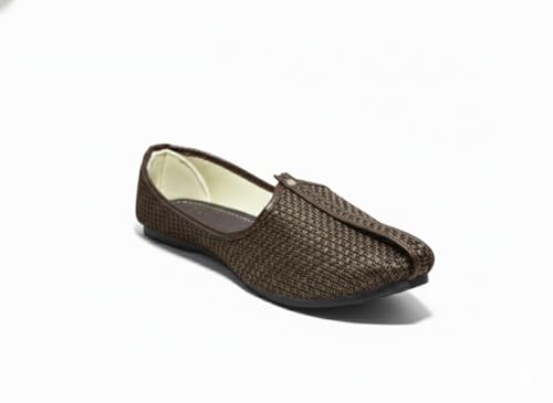 Vestra Aura Elite Men's Ethnic Mojari Jute Material Handmade Trad...