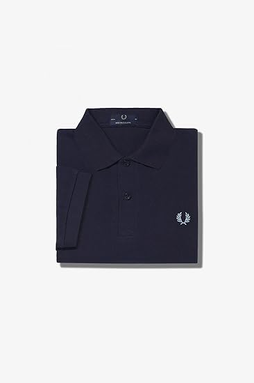 Fred Perry Reissues Original UK Plain Polo Navy Ice, blu, 46