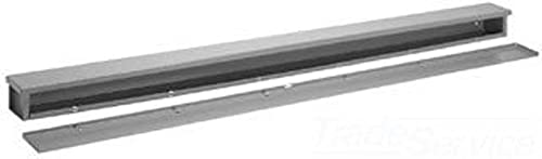 Hoffman A101024RT Wire Trough, NEMA 3R, Galvanized, Paint Finish, 10