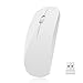 Price comparison product image UrChoiceLtd® Wireless Mouse, 2.4GHz, USB, Optical, White, 3-Button, 1600 DPI, Ambidextrous, 10m Range, 2 AA Batteries (Not Included), Compatible with Windows, Mac, Linux, PC, Laptop