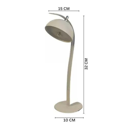 Image of NYRWANA Table Lamp for Study Room, Study Lamp, 3 Modes Touch Control LED Desk Lamp, Study Table Lamp, Lamp Light for Study, Diwali Gifts for Family & Friends, Desk Lamp - USB-C Rechargeable (White)