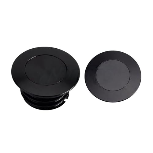 Tapa de combustible para Harley Softail M8 tapón negro de aluminio mecanizado anodizado