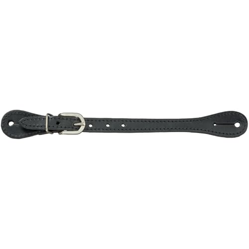 Tough 1 Royal King Leather Show Spur Straps Black
