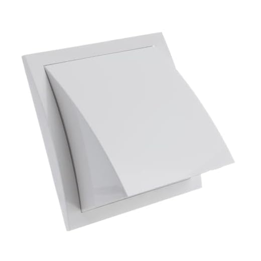 Ø 150mm Rejilla de Ventilación con Protección contra Lluvia y Viento y Válvula de Retención - Plástico ABS Blanco