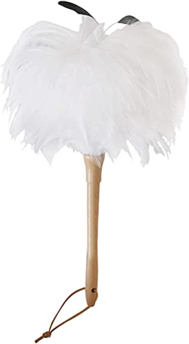 RAKUTE Set Plumero Premium Plumero con Mango de Haya - Atrae Partículas de Polvo - Plumas Suaves y Gruesas, Plumero de Mano for el Hogar, la Oficina y el Coche, Plumeros con Mango de 3 Colores Cepillo