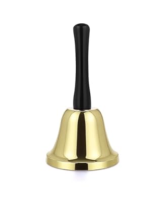 VABNEER Campana de Mano de Metal - Campanilla de Mesa para Hogar, Aula, Escuela y Eventos - Timbre de Recepción para Navidad, Oficina y Uso Comercial | Ya disponible en tu tienda friki favorita! En mundofriki.es! VABNEER Campana de Mano de Metal - Campanilla de Mesa para Hogar, Aula, Escuela y Eventos - Timbre de Recepción para Navidad, Oficina y Uso Comercial | Ya disponible en tu tienda friki favorita! En mundofriki.es!