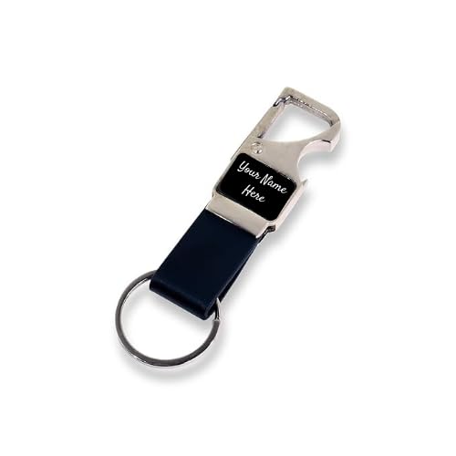 Image of Personalized Keychain with Name Engraved I Metal Key Ring I Trendy Stylish Customized Keychains for Men, Husband, Boyfriends, Brother, Dad, Home, Office, Car & Bike