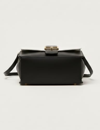 Image of Glowic Women's Structured Sling Bag with Lock Closure | Premium Faux Leather Handbag | Stylish Crossbody Purse for Office, Party & Daily Use