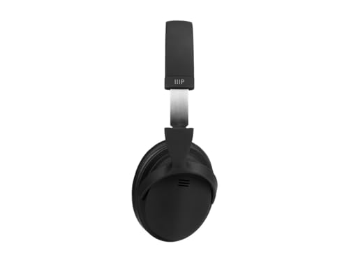 Image of Monoprice Wireless Over Ear Headphones - Active Noise Cancelling (ANC) Bluetooth 5.0, Extended Playtime, Qualcomm aptX Audio, 40mm Drivers, Black