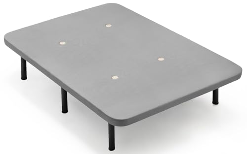 habithor - Base Tapizada 3D Color Gris Fabricada con Estructura de Acero Reforzada | Patas Cilíndricas Incluidas | Altura Final 37 cm | Medida: 135x190 cm | Fabricado en España