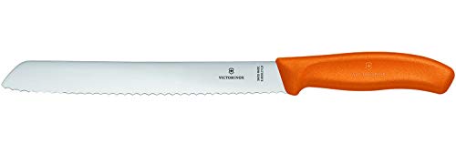 Victorinox Swiss Classic, Profi Brotmesser, Extra Scharfe Klinge, Wellenschliff, 21 cm, Robuster...