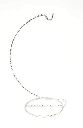 Home For ALL The Holidays Twisted Silver-Toned Ornament Stand (6 Inch)