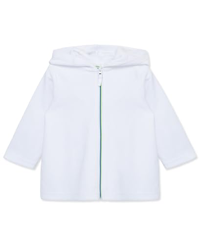 Little Me Clothes for Baby Boys' Hooded Robe Cover-Up, White, 18 Months