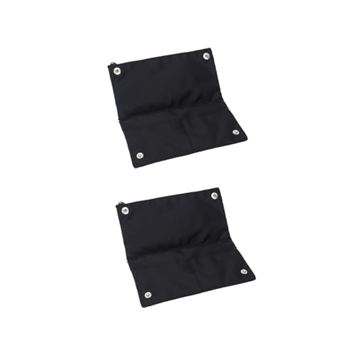 YONBEN Zipper Bags Company Security Bank Deposit Cash Coin Currency Pouches Check Bi-Fold Wallet Utility Coin Bag (Black-2)
