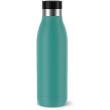 TEFAL BLUDROP Water Bottle, Reusable Stainless Steel Bottle, Hot and Cold Drinks, Dishwasher-Safe, Leak-Proof, 0.5 L, Green