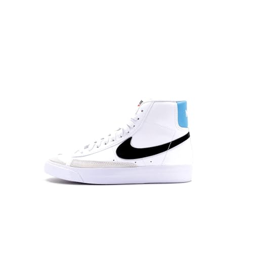 Nike Blazer Mid '77, Chaussures de Gymnastique, White/Black-Team Orange,