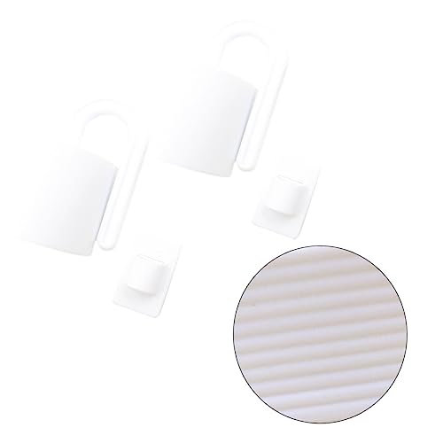 SUPVOX 2 Piezas Protector Puerta Seguridad Plástico Blanco Antipellizco y Cierre Accidental Compatible para Hogar y Guarderías