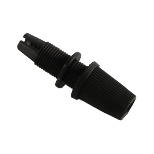 Tiardey 10 Stück Schwarze, gerade, Flexible Kabelgriff-Zugentlastung für Heimwerker-Reparaturen an Elektrik und Leuchten. Hochwertiger thermoplastischer Kunststoff.