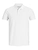 JACK & JONES Jjebasic Polo Ss Noos, Uomo, Bianco (White Detail: Slim Fit), Medium #1