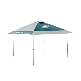 Logo Brands NFL Philadelphia Eagles 12x12 Solo Up Canopy – 144 Square Feet of Shade – One-Person Easy...