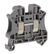 PHOENIX CONTACT UT 10 1000 V, 2 Connections, 57 AMP, 6 AWG, Feed-Through, Gray, M4 Screw Thread, Screw Connection, Terminal Block