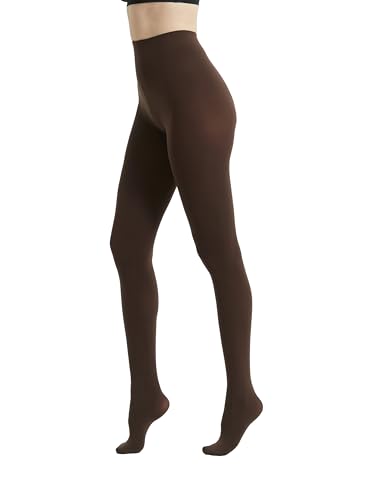 Image of 80D Semi Opaque Tights for Women Stretchable High Waist Womens Stockings Soft Pantyhose with 20+ Colors