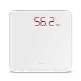 CASO BS1 - Báscula De Baño Digital para peso corporal con pantalla iluminada, blanca