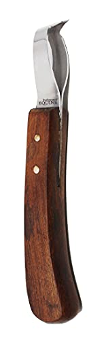 Professional Equine Horse Farrier Shoe Grooming Oval Loop Steel Blade Hoof Pick w/Wood Handle 98417