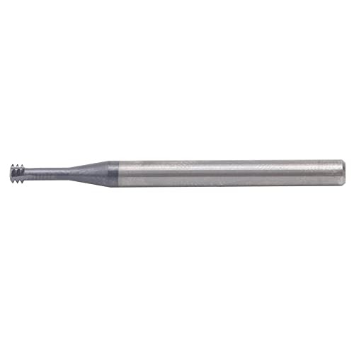 Schneidfräser, 3-Zahn Metrischer 60 ° Wolframstahl-Gewindefräser, M4x0,7xD4x50, Kann für Aluminium, Kupfer, Edelstahl, Legierten Stahl Verwendet Werden