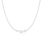 💕【Personaliza tu collar personal】Esta cadena de plata para mujer es adecuada para usar sola o agregar un colgante, como un colgante, una cruz de plata, un anillo de compromiso y de boda o anillos de pareja, etc. Embalado en una bonita caja de regalo, es un regalo perfecto para alguien especial, tu novia, hermana, esposa y mamá.