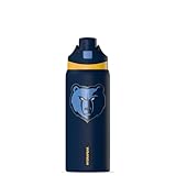 Hydrapeak x NBA Officially Licensed Memphis Grizzlies Oasis 32 oz Water Bottle with Chug Lid Push Button, Stainless Steel Water Bottle No Straw, 32 oz Insulated Water Bottle