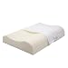 100% Organic Latex Contour Neck Pillow Standard with Organic cotton covering