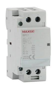 Contactor modular 2p 2no 25a 230vac interruptor automático para cuadros de distribución