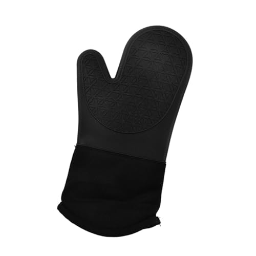 Alipis Thickened Heat Insulation Microwave Oven Gloves Kitchen Mitts for Safe Cooking Grilling Baking Non Slip Grip Comfortable Material