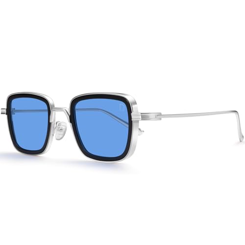 Dollger Square Polarized Sunglasses for Men Retro Metal Fashion Designer Sunglasses