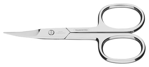 Tijera curva de uñas y acabados Tramontina de acero inoxidable 9 cm