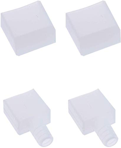 Shine Decor End Cap Cable Cap Pack for 12V or 24V 6x12mm LED Silicone Neon Rope Lights, Low Volt Smart Neon Lights' End Cap/Cable Cap Kit 20Pcs in Total