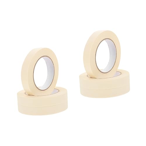 VILLCASE 6 Rolos De Fita Adesiva Para Pintores De 1 Polegada De Largura Fita De Papel Rasgável Fita