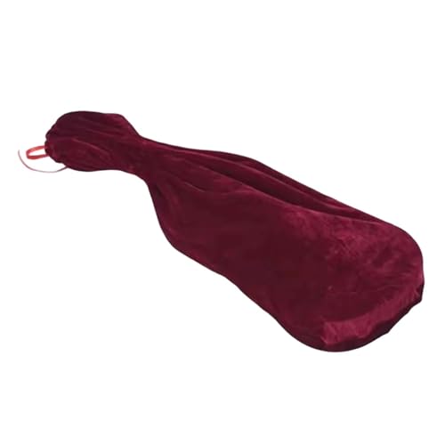 Luwecf Estojo para Violino, Elegante Manta de Veludo, Bolsa de Armazenamento Decorativa com Compartimentos de 1/2 E 1/4 para Atividades Ao Ar Livre, Viagens, Vermelho